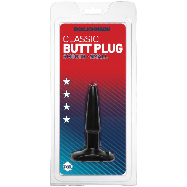 782421110406 Classic Butt Plug - Smooth - Small Black