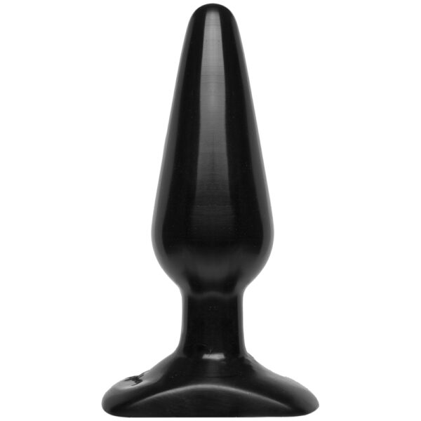 782421110604 2 Classic Butt Plug - Smooth - Medium Black