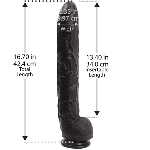 782421119003 3 Dick Rambone Cock - 17" Black