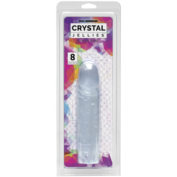 782421123307 Crystal Jellies - 8" Classic Dong Clear