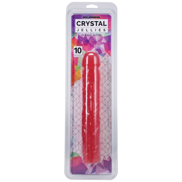 782421123505 Crystal Jellies - 10" Classic Dong Pink