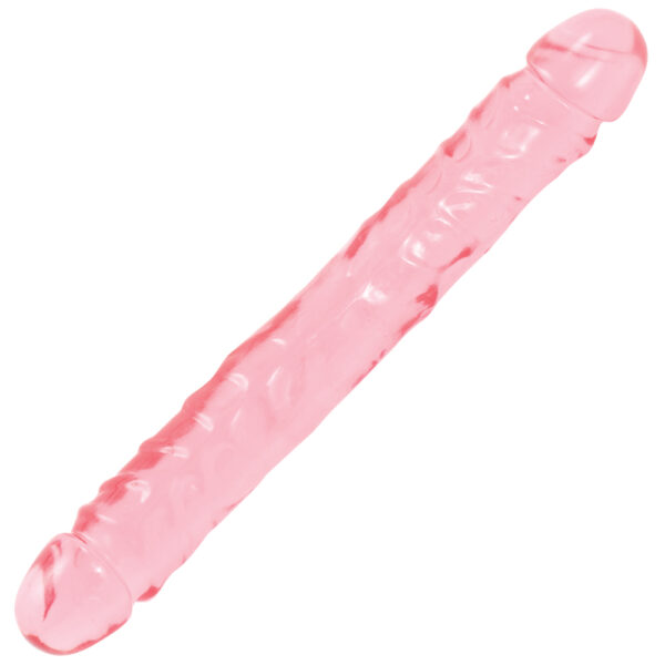 782421123901 2 Crystal Jellies - 12" Jr. Double Dong Pink