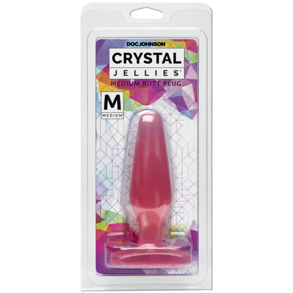 782421125301 Crystal Jellies - Medium Butt Plug Pink