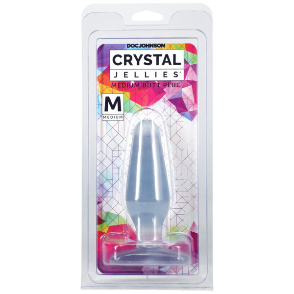 782421125509 Crystal Jellies - Medium Butt Plug Clear