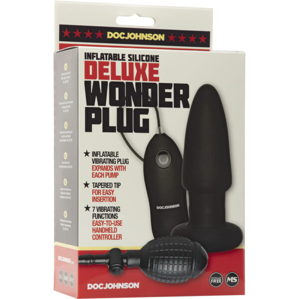 782421442903 Deluxe Wonder - Butt Plug Black