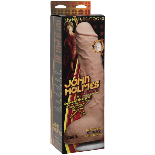 782421506902 Signature Cocks - John Holmes ULTRASKYN Realistic Cock with Removable Vac-U-Lock Suction Cup - Vanilla