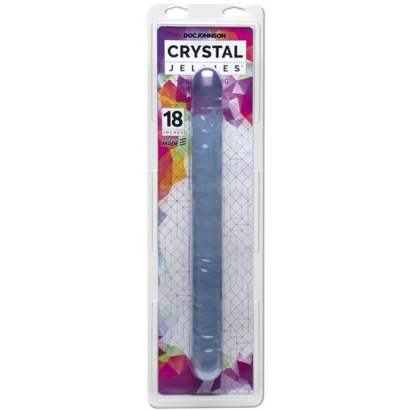 782421516406 Crystal Jellies - 18" Double Dong Clear