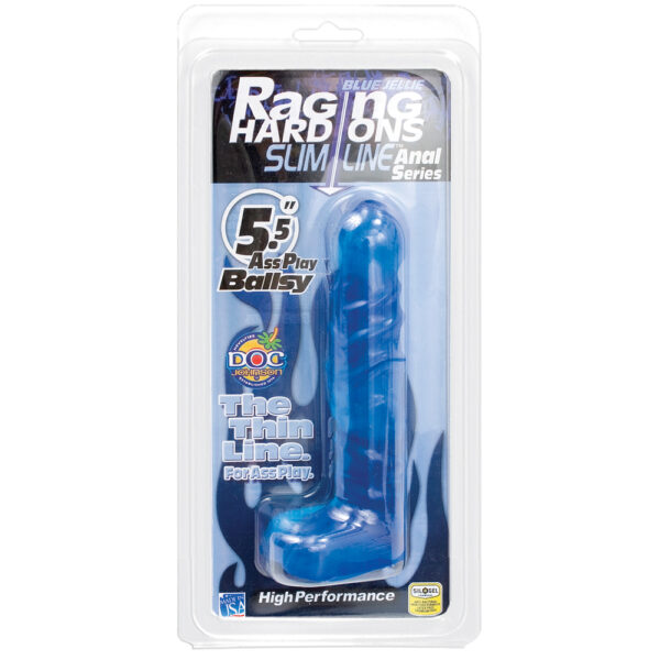 782421526900 Raging Hard-Ons - Slimline - 5.5" Ballsy Cobalt Blue