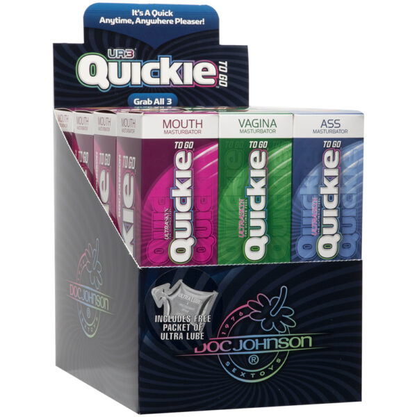 782421554200 ULTRASKYN Quickie To Go - Display - 12 Pieces - White