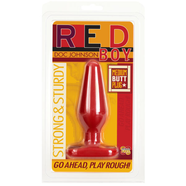 782421584603 Red Boy - Butt Plug - Medium Red