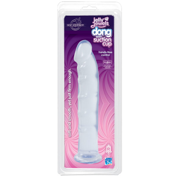 782421815615 Jelly Jewels - Dong With Suction Cup Diamond