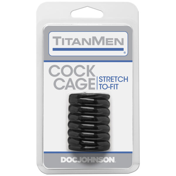 782421889517 Titanmen - Cock Cage Black