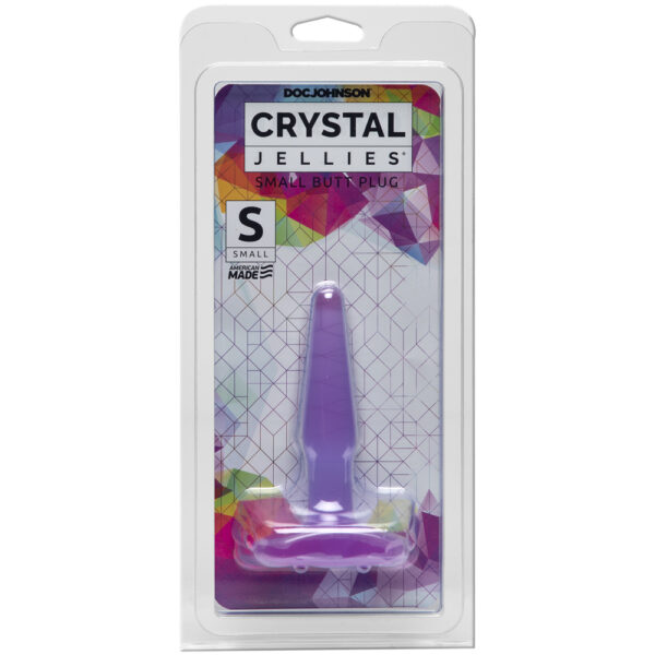 782421931513 Crystal Jellies - Small Butt Plug Purple