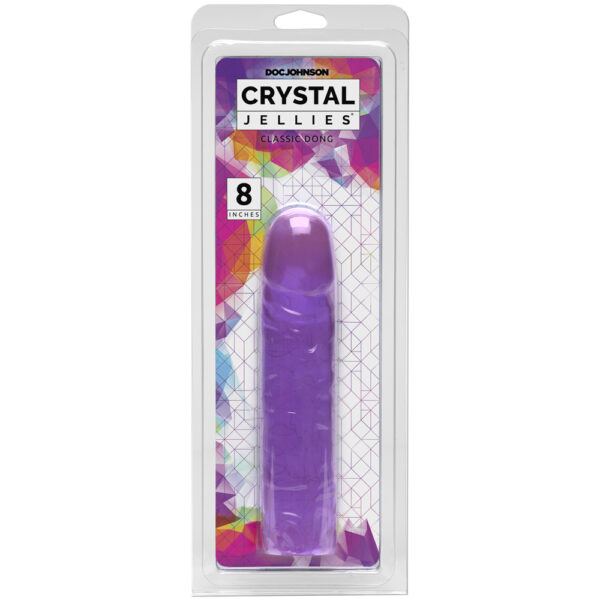 782421932510 Crystal Jellies - 8" Classic Dong Purple