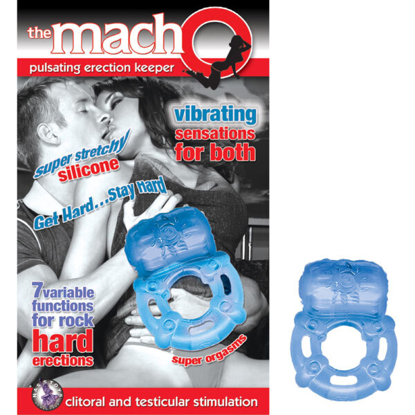 782631212822 The Macho Pulsating Erection Keeper Blue