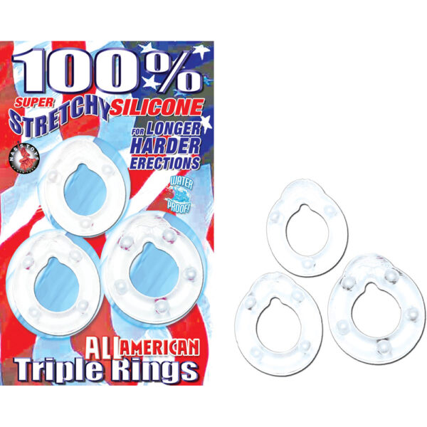 782631215212 All American Triple Rings Clear