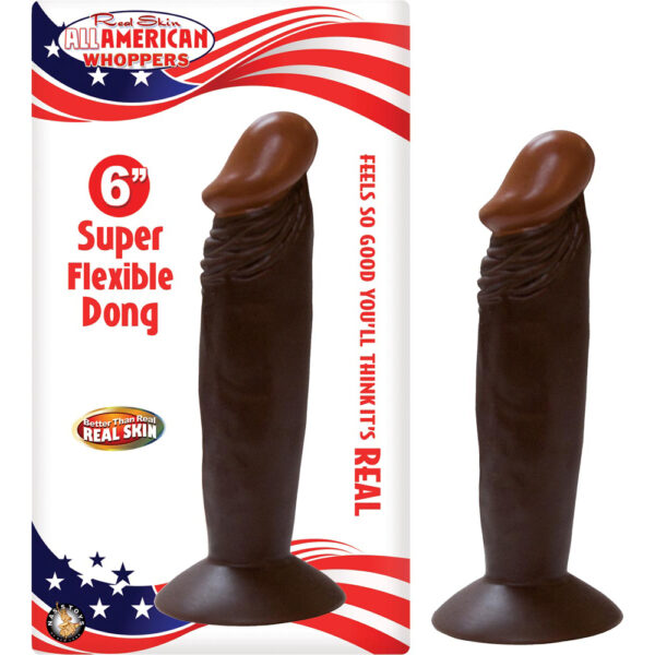 782631223521 Afro American Whoppers 6" Dong Brown