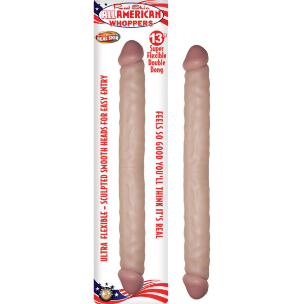 782631225808 All American Whoppers 13" Double Dong Flesh