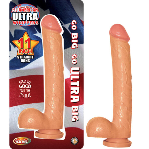 782631253108 All American Ultra Whoppers 11" Straight Dong Flesh