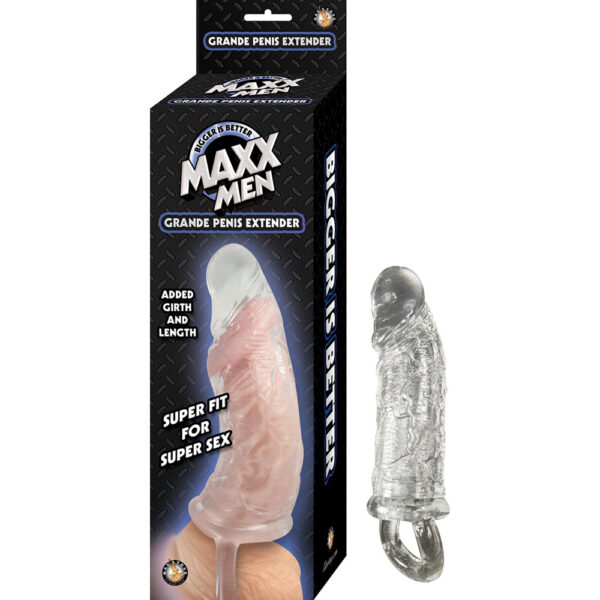 782631266108 Maxx Men Grande Penis Sleeve Clear