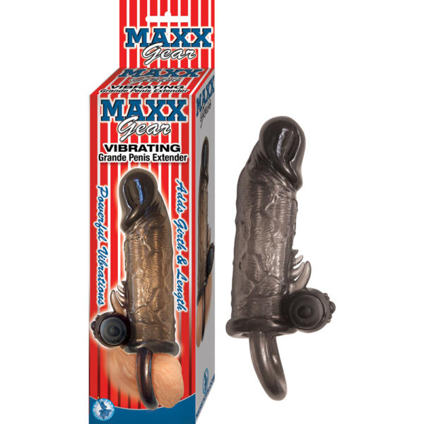 782631273229 Maxx Gear Vibrating Grande Penis Extender Black