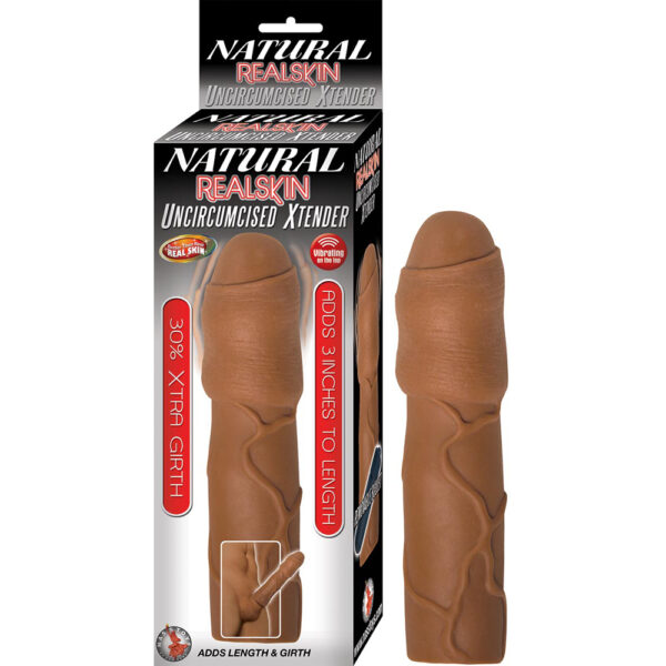 782631277227 Natural Realskin Uncircumcised Xtender Brown