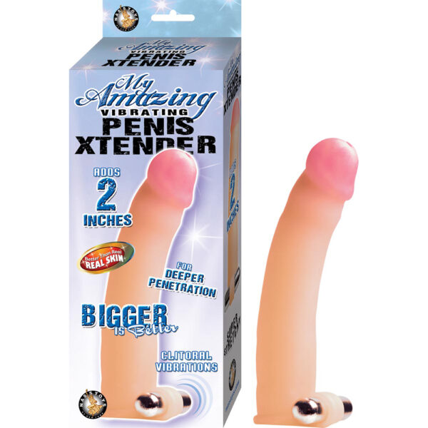 782631277807 My Amazing Vibrating Penis Xtender White