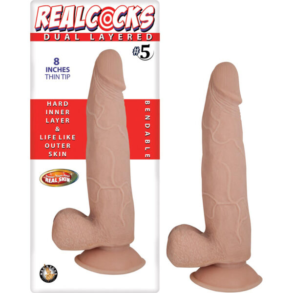 782631278415 Realcocks Dual Layered #5 White