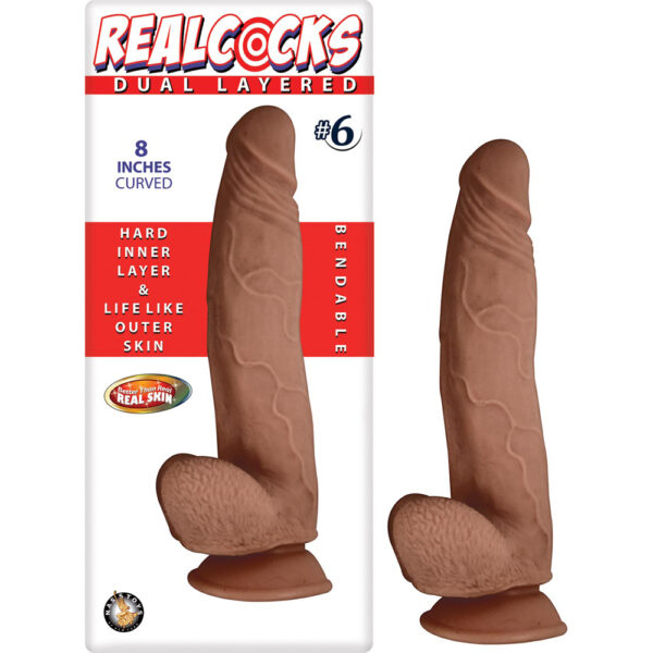 782631278521 Realcocks Dual Layered #6 Brown