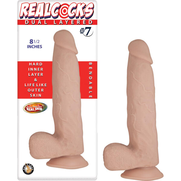 782631278613 Realcocks Dual Layered #7 White