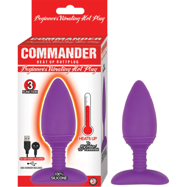 782631280920 Commander Beginner's Vibrating Hot Plug Purple