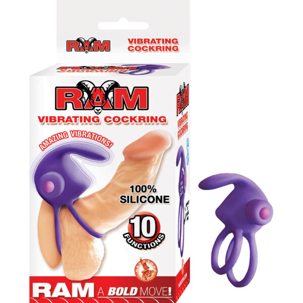 782631281224 Ram Vibrating Cockring Purple