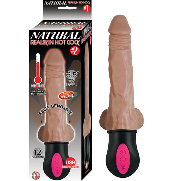 782631281408 Natural Realskin Hot Cock #2 Brown