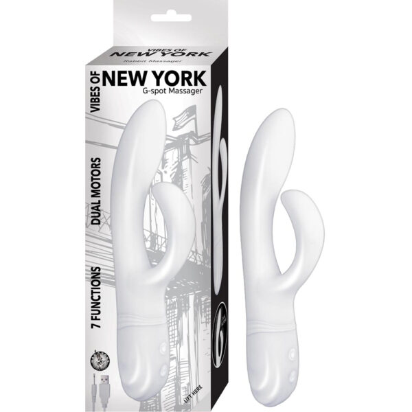 782631288414 Vibes Of New York G-Spot Massager White