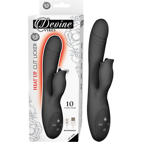 782631293913 Devine Vibes Heat Up Clit Licker Black