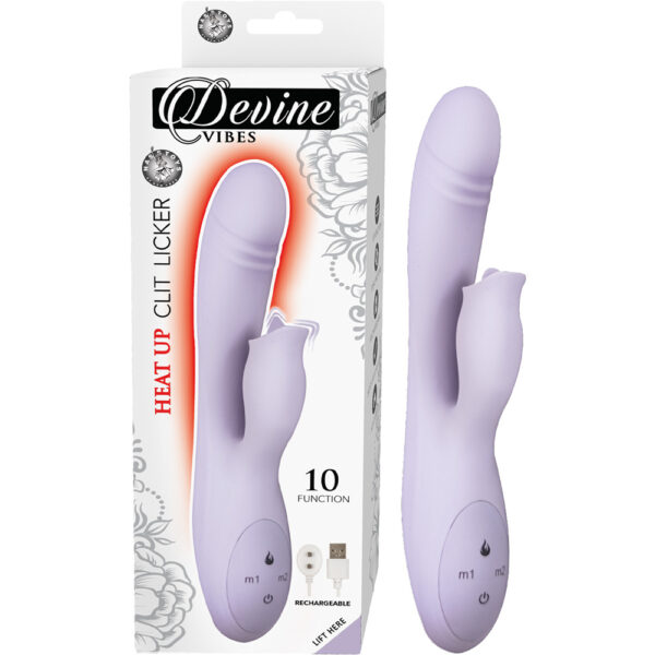 782631293920 Devine Vibes Heat Up Clit Licker Lavender