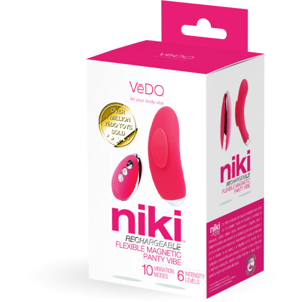 789185756826 Niki Rechargeable Panty Vibe Foxy Pink