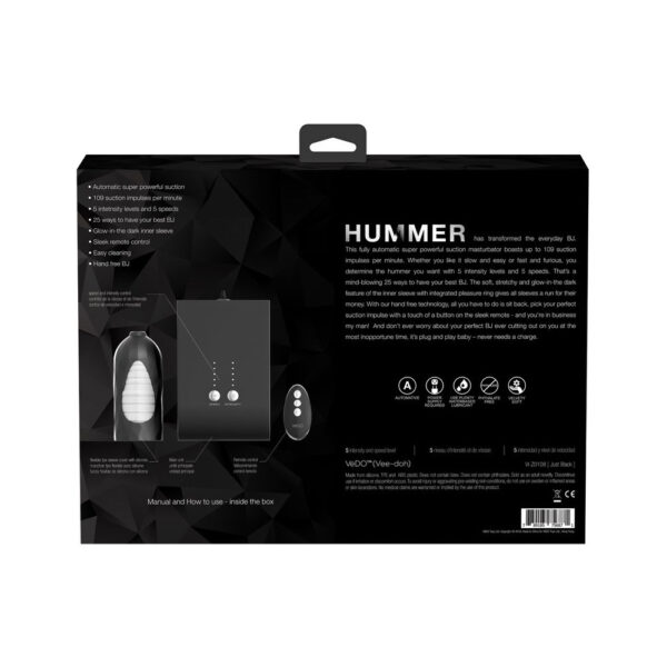 789185756871 3 Hummer Super Bj Machine Black Pearl