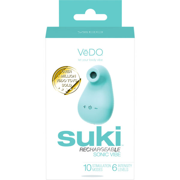 789185757151 Suki Rechargeable Sonic Vibe Tease Me Turquoise