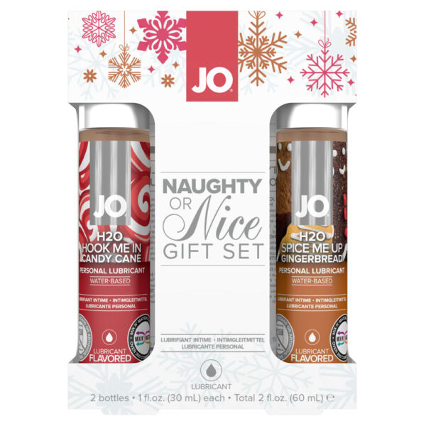 796494305041 Jo Naughty Or Nice Gift Set Candy Cane & Gingerbread 1 oz.