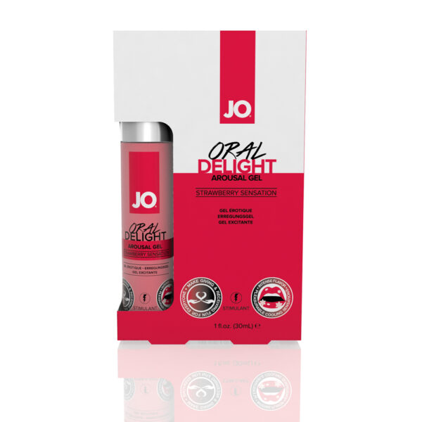 796494404812 JO Oral Delight Strawberry Sensation 1 oz.