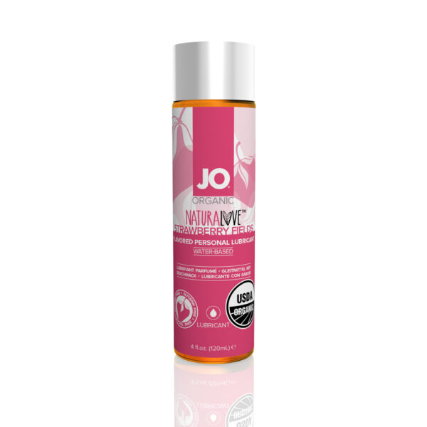 796494440025 JO Naturalove Organic Lubricant Strawberry 4 oz.