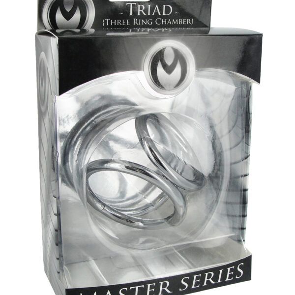 811847018185 Master Series Triad Chamber Cock And Ball Cage Medium