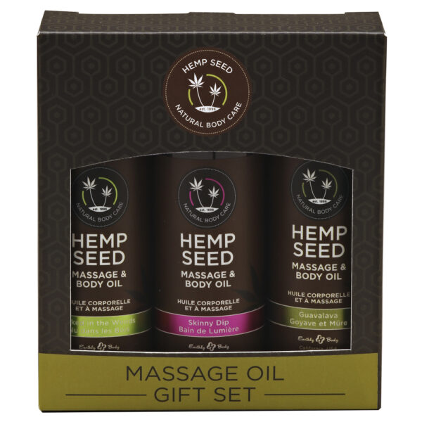814487020624 Earthly Body Massage Oil Gift Set Box