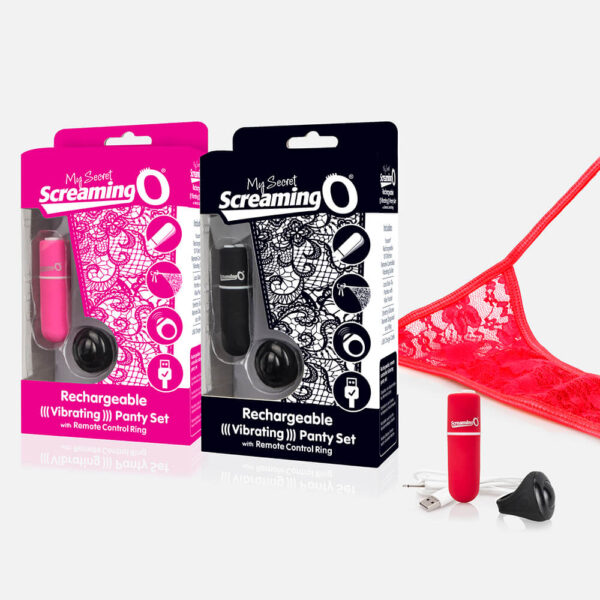817483012792 My Secret Charged Remote Control Panty Vibe Red 1 Ct