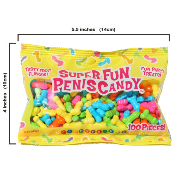 817717006887 3 Super Fun Penis Candy 3 oz. Bag 100Pc