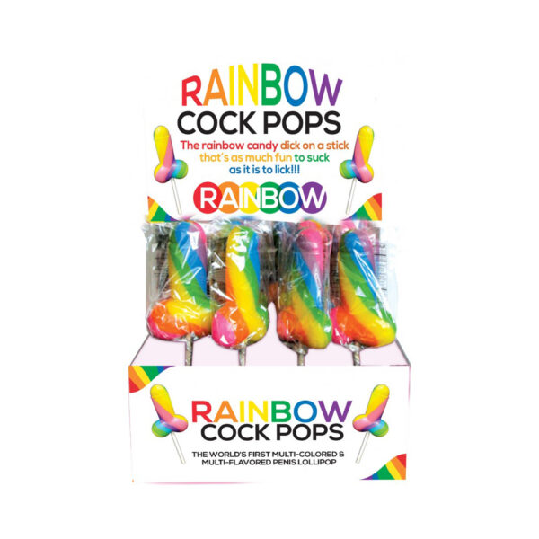 818631021611 Rainbow Cock Pops (12/Display)