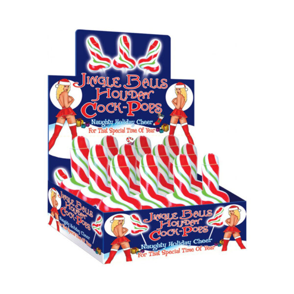 818631022090 Jingle Balls Holiday Cock Pops 12Pc Display