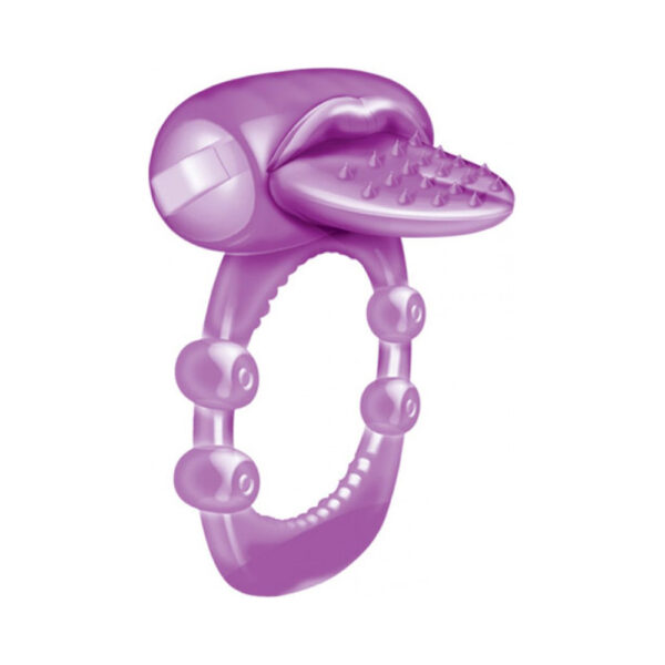 818631023264 2 Nubby Tongue Vibrating Cock Ring Purple