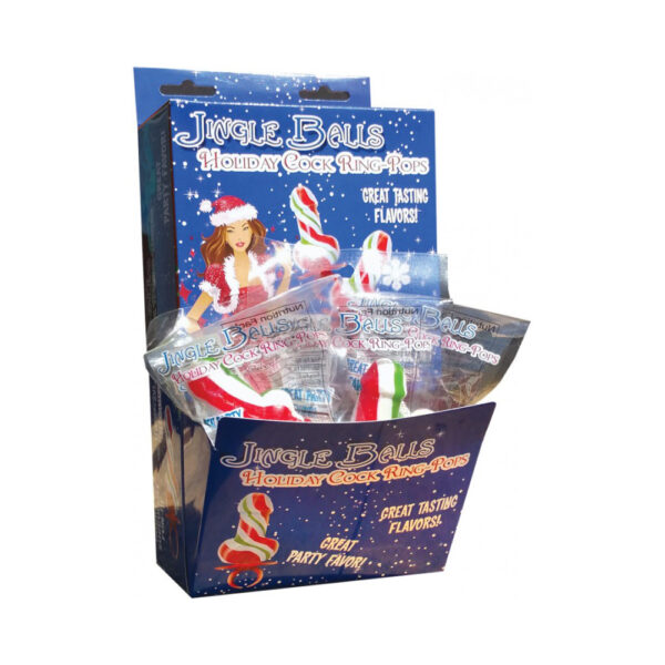 818631024216 Jingle Balls Holiday Ring Pop 12 Pc Display